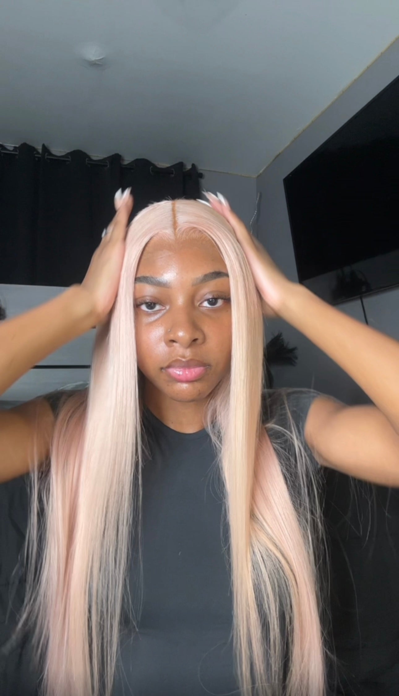 "PINKY" refurbished wig